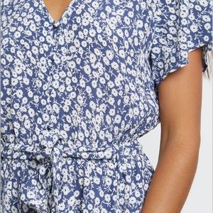 NWT Rails Blue Floral Romper Size M – Never Worn
